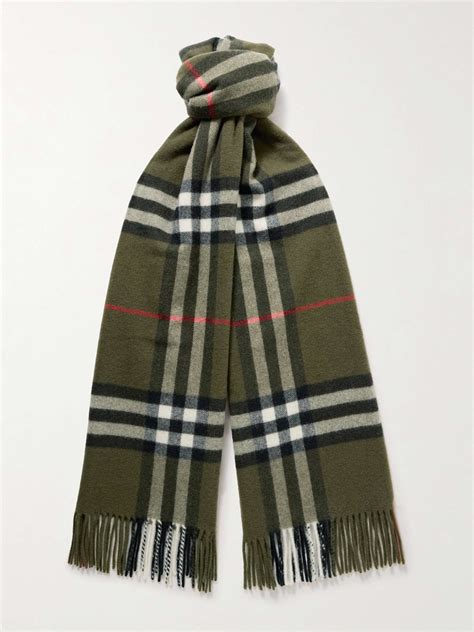 Sciarpa in cashmere a quadri con frange BURBERRY da donna